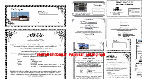 panduan lengkap undangan syukuran pulang haji