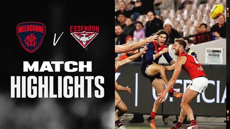 Melbourne V Essendon Highlights Round 3 2022 AFL YouTube