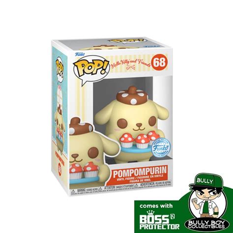 Funko Pop Sanrio Pompompurin With Tray Fse 68 With Boss Protector