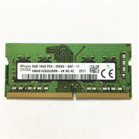 SK Hynix DDR4 8GB 2666MHz SO DIMM 8GB 1Rx8 PC4 2666V SA2 11