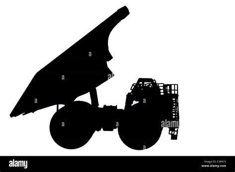 Silhouette Of Caterpillar 793d Haul Truck Stock Photo Alamy