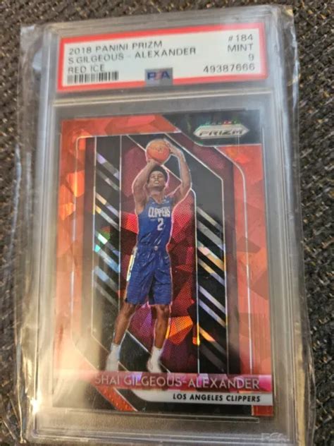 SHAI GILGEOUS ALEXANDER 2018 Panini Prizm 184 Rookie Rc Psa 9 2621