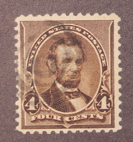 Collecters Item Scott Cents Lincoln Used Nice Stamp Scv