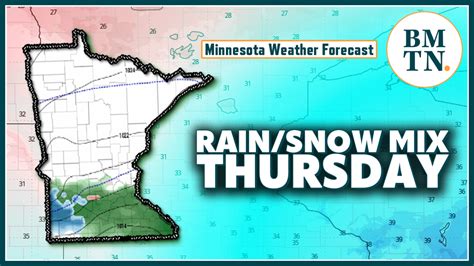 Minnesota Weather Forecast Potential Rain Snow Mix Thursday Bring