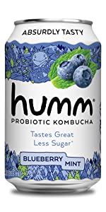 Amazon Humm Probiotic Kombucha Zero Sugar Raspberry Lemonade No