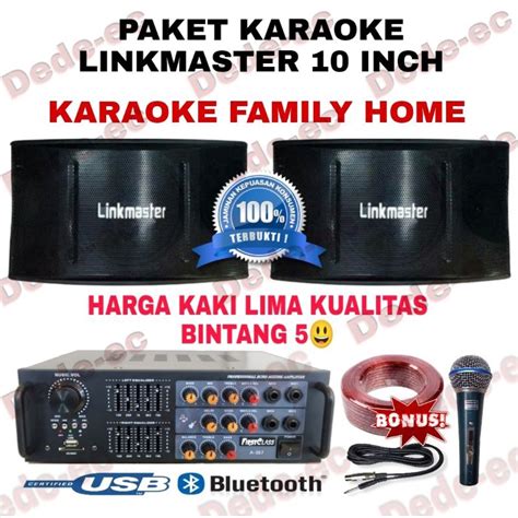 Jual Paket Speaker Karaoke Speaker Link Master Inch Plus Ampli