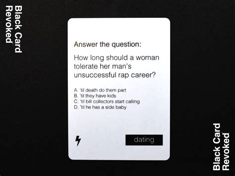 Printable Black Card Revoked Questions And Answers