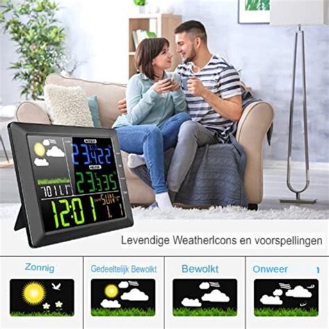 Weerstation Met Buitensensor Weerstation Draadloos Binnen Buiten Bol