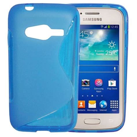 Etui Housse Coque Gel Vague S Galaxy Ace 4 4g Bleu Cdiscount Téléphonie