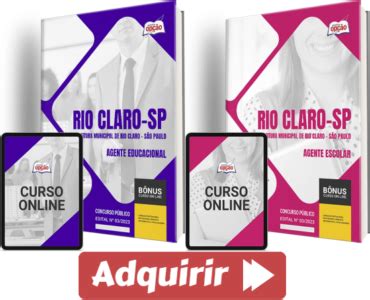 Apostilas Concurso Rio Claro Sp Agente Escolar E Agente