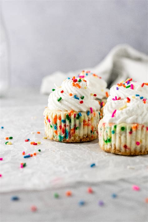 Funfetti Mini Cheesecakes Ginger Snaps Baking Affairs