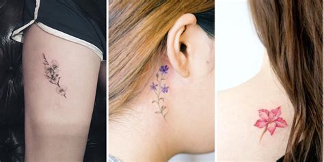 40 Cute And Tiny Floral Tattoos For Women Tattooblend