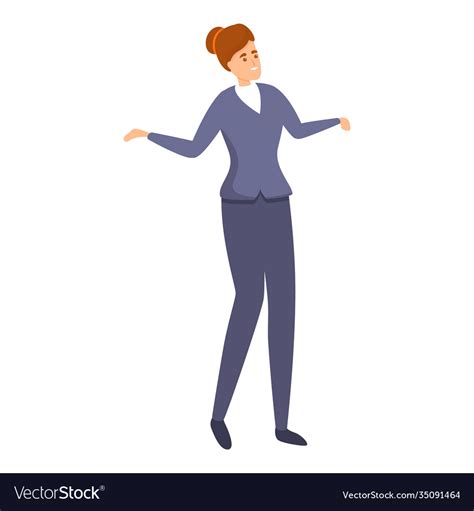 Successful Business Woman Cartoon