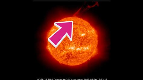 Large Prominence Eruption On The Sun Today West Coast Earthquake