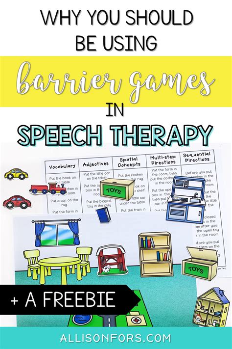 Why You Should Be Using Barrier Games Speech Therapy Games Speech Therapy Activities