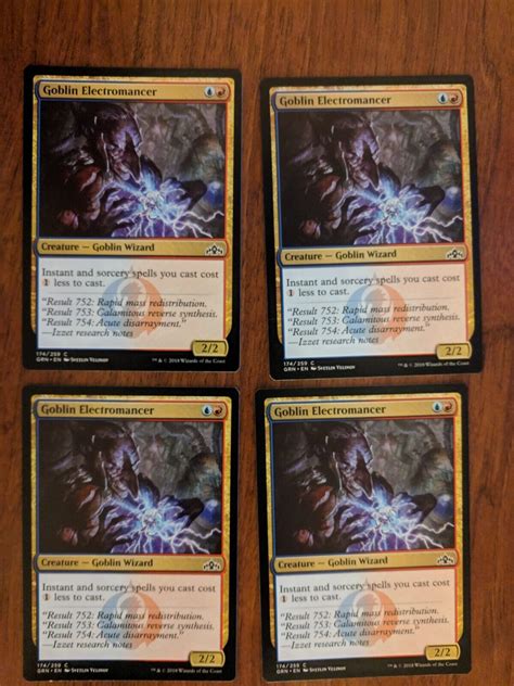 Goblin Electromancer Playset Nm Guilds Of Ravnica Grn Mtg Ebay