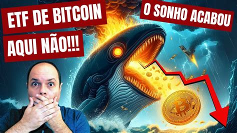 Bitcoin Desaba Ap S Gestora Impedir Investimentos Em Etf De Bitcoin