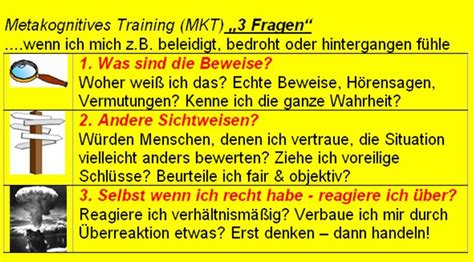 Metakognitives Training Mkt F R Psychose Deutsch