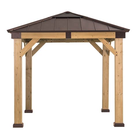 Sunjoy Wooden Hardtop Gazebo For Sale 9x9 For Outdoor Backyard Patio