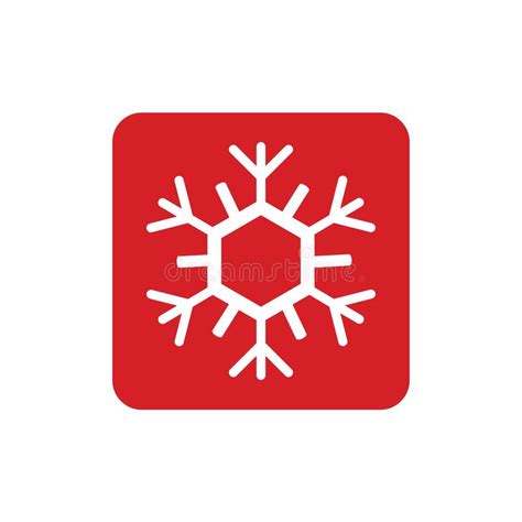 Snowflake Icon Or Logo Christmas And Winter Theme Symbol Vector And