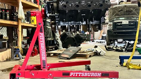 7 3 Powerstroke On A Pittsburgh 2000lb Harbor Freight Engine Stand