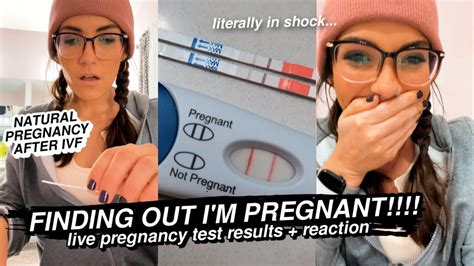 Finding Out Im Pregnant 🤰🏻 Live Pregnancy Test Results Natural