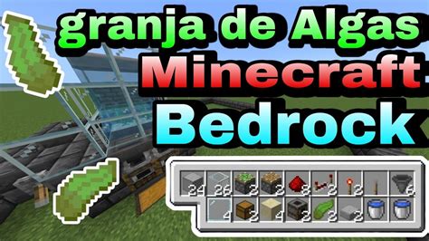 Granja De Algas Minecraft Bedrock 1 21 YouTube