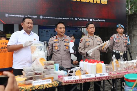 Polres Malang Berhasil Bongkar Pabrik Narkoba Rumahan Timur Pos