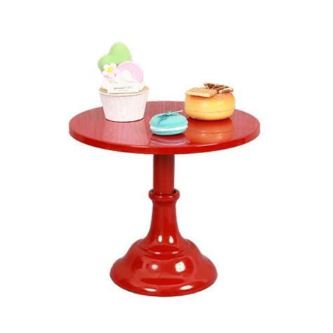 Assiette Plateau repas YWEI Red 25cm en fer forgé pour dessert fudge