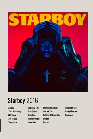 starboy album cover | Night love, Ordinary lives, Monster party