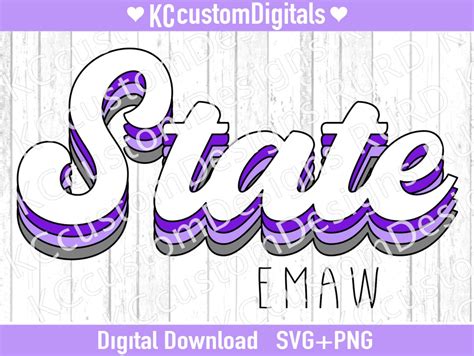 Retro Kansas State Svg Png State Football Svg Kansas State Football