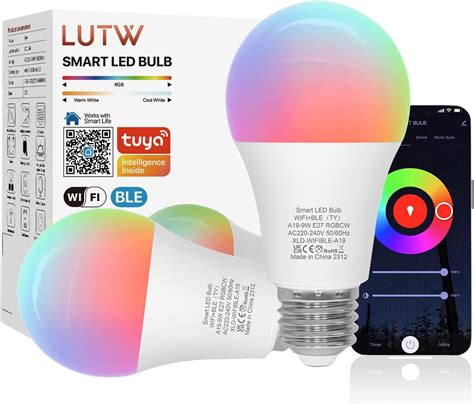 Antela Ampoule Connect E Wifi E W Led Multicouleurs Rgb Cct K