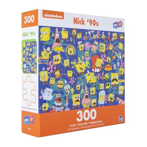 Nickelodeon SpongeBob 300 Piece Jigsaw Puzzle Retro Rewind Dive Into Bikini Bottom S