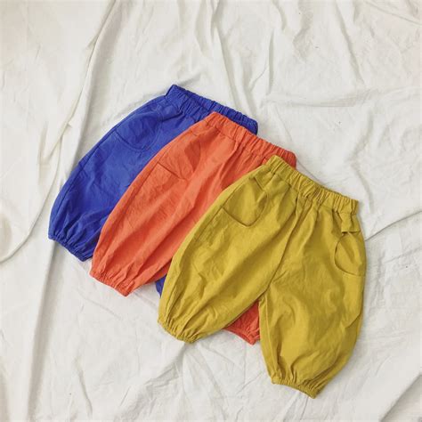 Boys Pants Children Outdoor Fashion Trousers Kids Candy Color Trousers