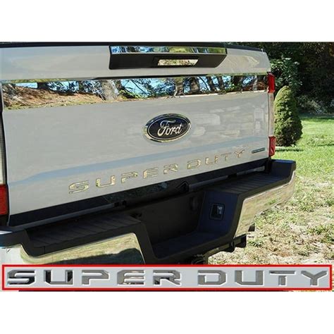 Stainless Steel Super Duty Tailgate Letter Insert For 2017 Ford F250