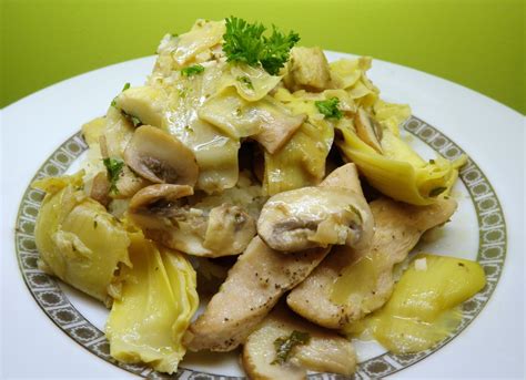 Chicken With Artichokes And Capers Recipe — Dishmaps