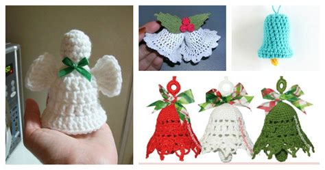 10+ Christmas Bell Ornament Free Crochet Patterns | Christmas crochet ...