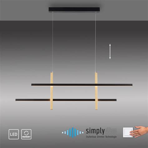 Led Pendelleuchte Barra Vierflammig Simply Dim Lampenwelt De