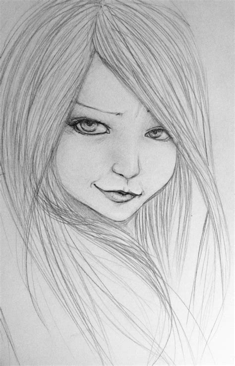 Easy Face Sketches at PaintingValley.com | Explore collection of Easy ...