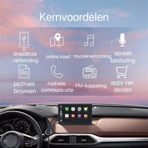 Draadloze Apple Carplay Dashboard Console Draagbaar Draadloos