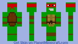 TMNT Raphael Minecraft Skin