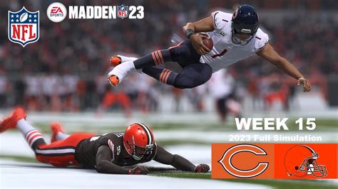 Madden 23 Bears Vs Browns Full Simulation Week 15 2023 Madden 24