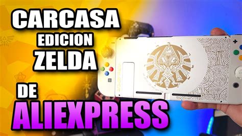 Nintendo Switch CLASICA edición de ORO Carcasa diseño ZELDA TRIFUERZA