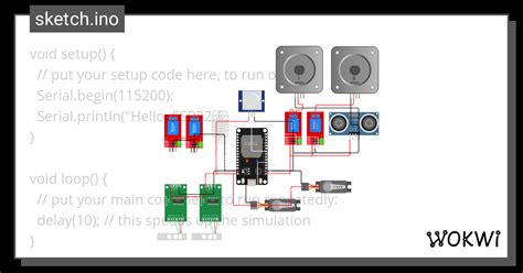 Skema Rangkaian ESP32 Wokwi ESP32 STM32 Arduino Simulator