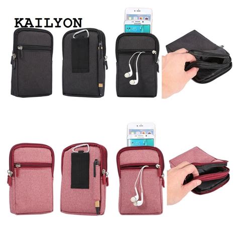 Kailyoon Pochette De T L Phone Universelle Tui En Cuir Avec Clip De