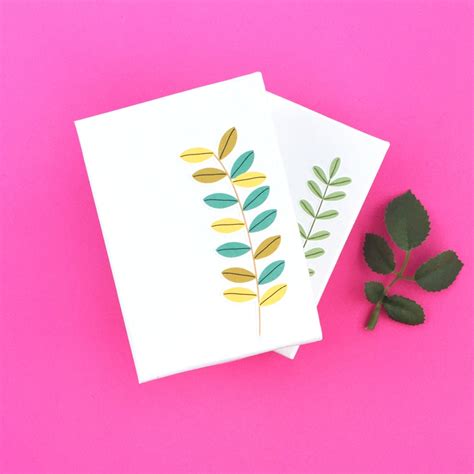 DIY Stationery - Leaf Stickers