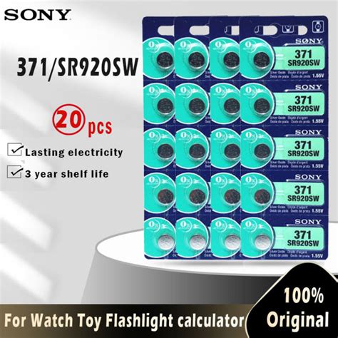 20pcs Original Sony 371 SR920SW 920 LR920 AG6 LR920 LR69 171 1 55V