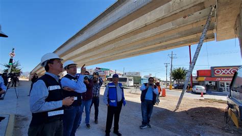 Supervisa Alcalde Avance Del Distribuidor Vial Sur Contraste