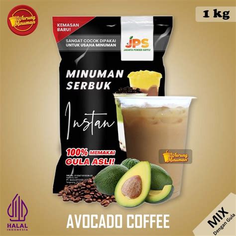 Bubuk Minuman Kg Rasa Avocado Coffee Alpukat Kopi Mix Tercampur