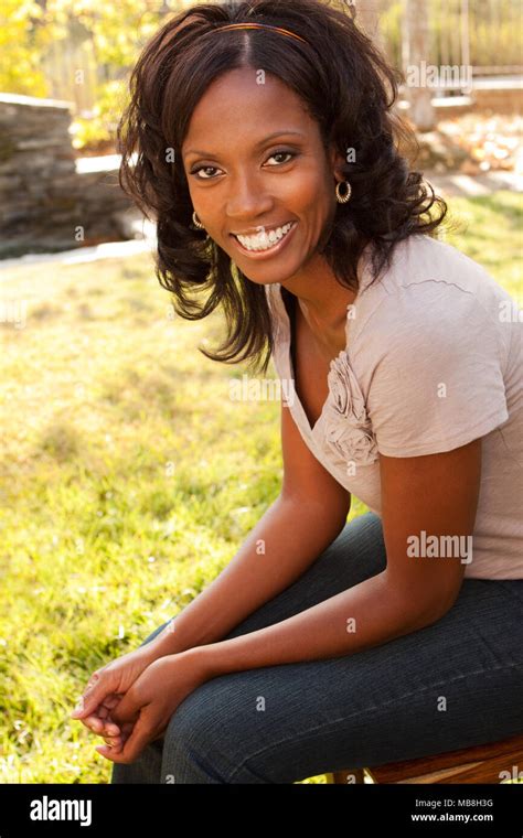 Beautiful Mature African American Woman Stock Photo Alamy